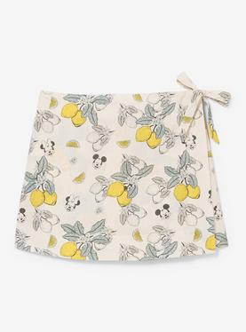 Disney Mickey & Minnie Lemons Allover Print Linen Skort, , hi-res